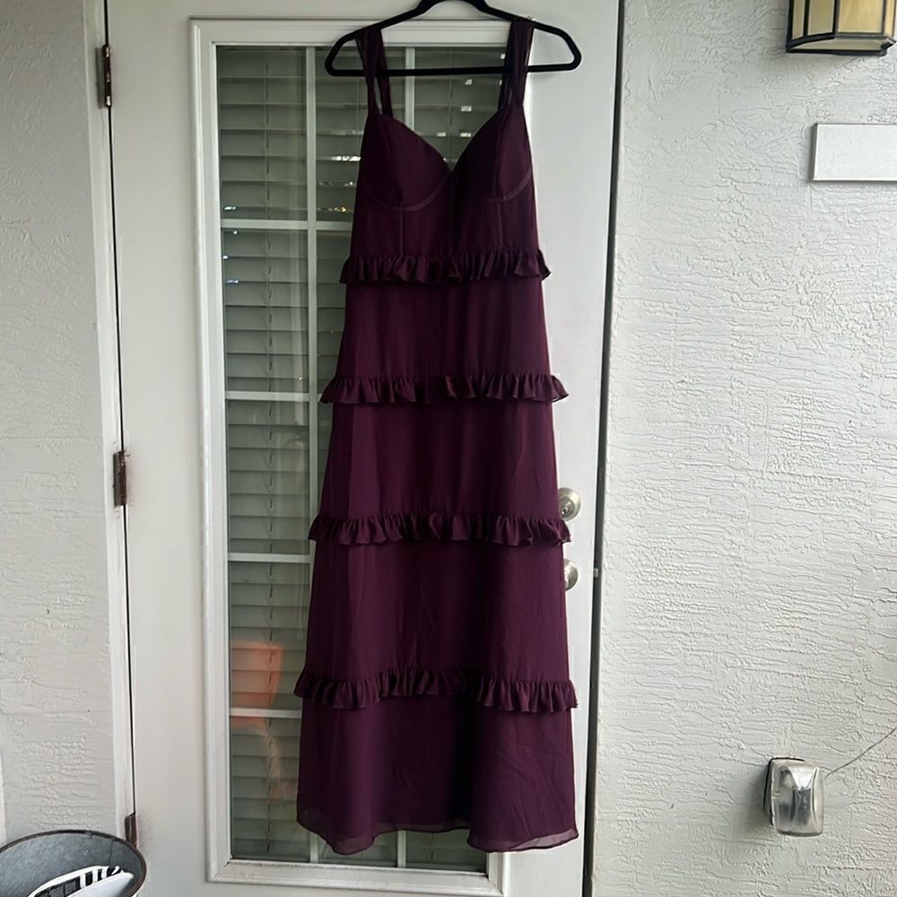 Purple Dress - Long Maxi Dress - NEW - Tight Bust Area